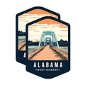 (2 Pack) Alabama State and Capitol Magnets - AL State Magnet - Choose from 50 States - 5" On Longest Side - Premium Magnet - for Cars, Refrigerators, Toolboxes, Lockers - Made in USA - MAG1457