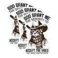 (3 Pack) Serenity Prayer Decals - Cowboy Cat - Laptop Decal - 3 Inches On Longest Side - Easy Peel & Apply - Made in USA - 3MCS4768