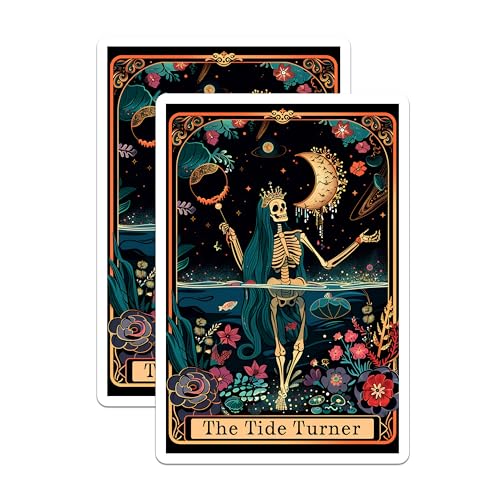 (2 Pack) Celestial Art Magnet - Mystical Decor - 5" On Longest Side - Sticks to Smooth Flat Surfaces - Made in USA - MAG10013