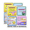 (2 Pack) Mental Health Reminder Magnets - Motivational Quotes - Positive Affirmations - Self Care Decor for Office - 5" On Longest Side - for Cars, Fridges, Toolboxes - Made in USA - MAG8320