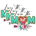 (3 Pack) Sweet Mom Life Decals - Floral Heart Decal - Arrow Decal - 3 Inches On Longest Side - Easy Peel & Apply - Made in USA - 3MCS6479