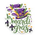 (2 Pack) Mardi Gras Magnets - New Orleans Decor - Celebration Fridge Magnets - 5" On Longest Side - Premium Magnet - for Cars, Refrigerators, Toolboxes, Lockers - Made in USA - MAG14470