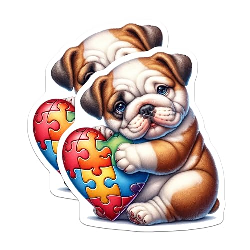 (2 Pack) Dog Lover's Decor Magnet - 5" On Longest Side - Sticks to Smooth Flat Surfaces - Made in USA - MAG9473