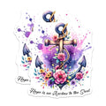 (2 Pack) Hope is an Anchor Stickers - Inspirational Stickers - Floral Anchor Stickers - 5" On Longest Side - Sticks to Smooth Flat Surfaces - Made in USA - BMCS9656