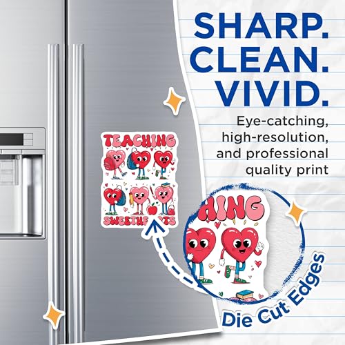 (2 Pack) Teaching Sweethearts Magnets - Cute Teacher Appreciation - 5" On Longest Side - for Cars, Fridges, Toolboxes - Made in USA - MAG7651