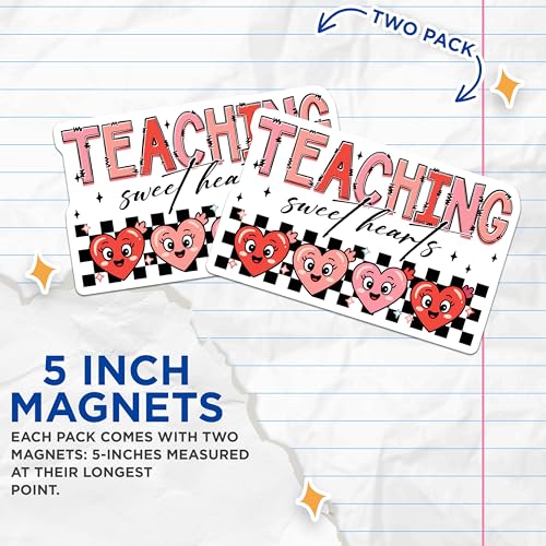 (2 Pack) Teaching Magnets - 5" On Longest Side - for Cars, Fridges, Toolboxes - Made in USA - MAG7646