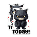 (2 Pack) Grumpy Cat Magnets - Not Today Sarcastic - Funny Cat Refrigerator - Introvert Mood - Pet Lover Office - 5 Inches On Longest Side - Thick Durable Magnet - Made in USA - MAG39164