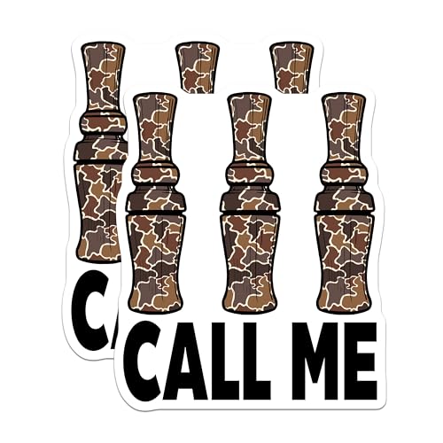 (2 Pack) Call Me Magnets Magnets - Hunting Duck Call Decor - 5" On Longest Side - Made in USA - Sticks to Refrigerators & Metal Surfaces - MAG8624