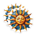 (2 Pack) Smiling Sun Puzzle Magnets - Boho Celestial Design - Refrigerator Locker Decor - 5 Inches On Longest Side - Thick Durable Magnet - Made in USA - MAG27551