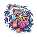 (2 Pack) Paradise Found Magnets - Tropical Fruit Decor - Summer Vibe Fridge Art - Travel Inspired Kitchen Accent - 5 Inches On Longest Side - Thick Durable Magnet - Made in USA - MAG36941