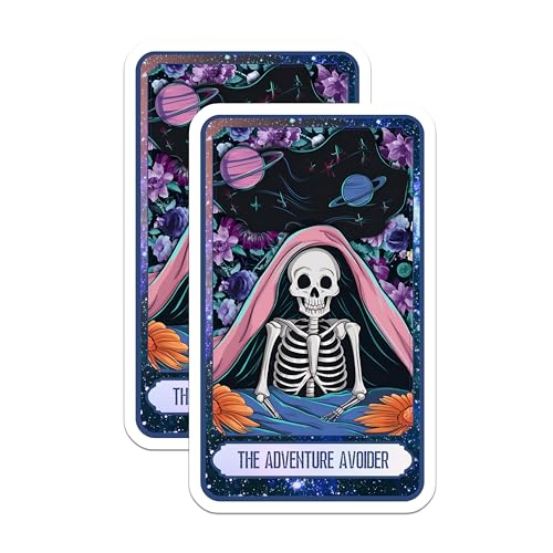(2 Pack) Horoscope Decor Magnet - Skeleton Humor - Floral Skeleton Design - Space Decor - 5" On Longest Side - Sticks to Smooth Flat Surfaces - Made in USA - MAG9991