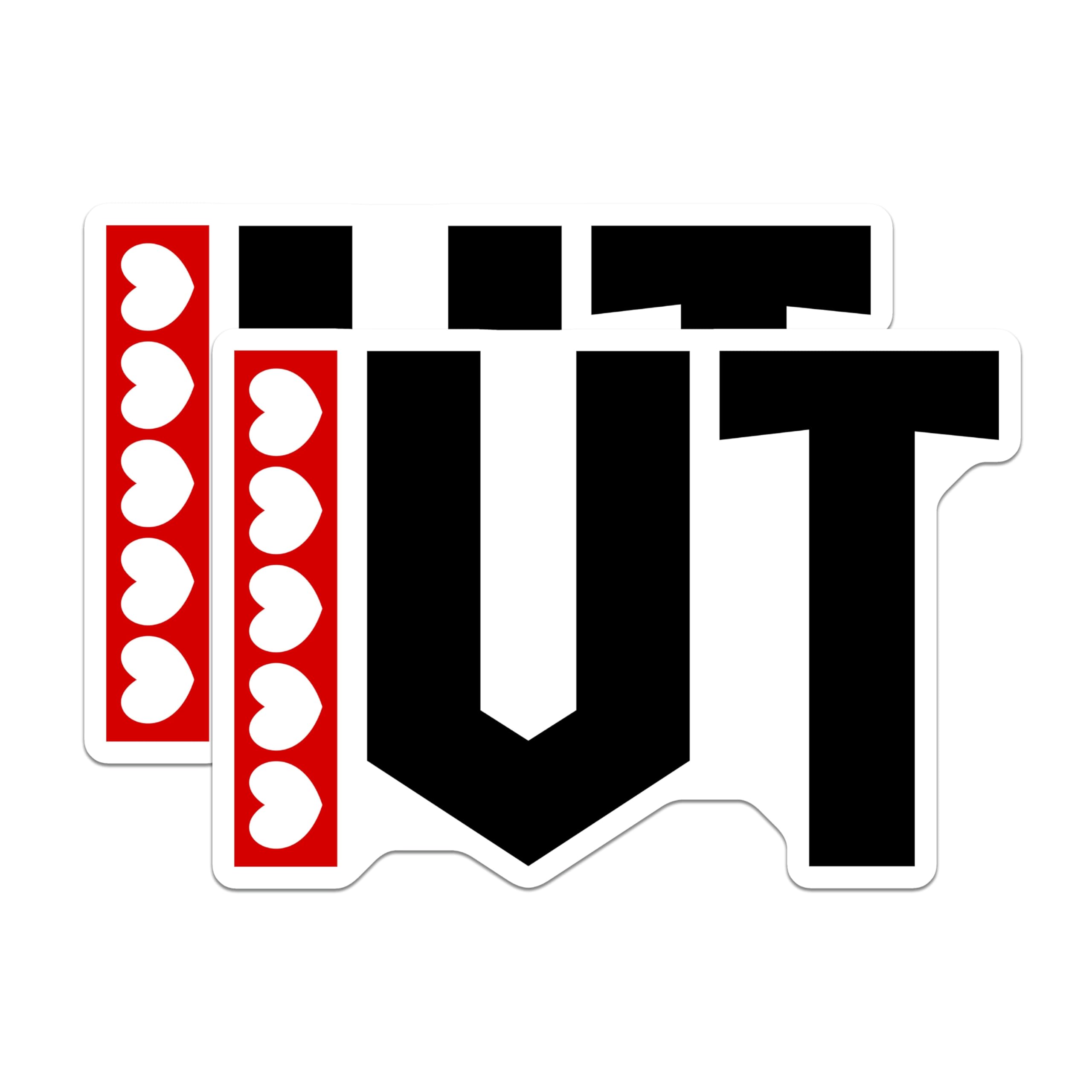 (2 Pack) IUT Magnets - University Tech Decor - College Student Accessories - 5" On Longest Side - Premium Magnet - for Cars, Refrigerators, Toolboxes, Lockers - Made in USA - MAG17294