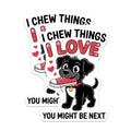 (2 Pack) Funny Dog Magnets - Puppy Chew Toy Sneaker - Pet Lover Humor - Animal Fridge Art for Dog Parents - 5 Inches On Longest Side - Thick Durable Magnet - Made in USA - MAG37371