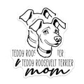 (2 Pack) Teddy Roosevelt Terrier Magnets - TRT Mom Decor - Dog Breed Accessory for Fridge - 5 Inches On Longest Side - Thick Durable Magnet - Made in USA - MAG27041