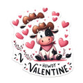 (2 Pack) Howdy Valentine Magnets - Cute Cow Magnets - Heart Cowboy Magnets - Valentine's Day Decor for Fridge - 5" On Longest Side - for Cars, Refrigerators, Toolboxes, Lockers - Made in USA BMCS3138