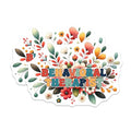 (2 Pack) Behavioral Therapist Magnets - Floral Decorative Magnets - Motivational Therapy Magnets - 5" On Longest Side - for Cars, Refrigerators, Toolboxes, Lockers - Made in USA BMCS3171
