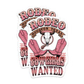 (2 Pack) Rodeo Cowgirls Wanted Magnets - Houston Texas Western Decor - Bull Skull Boots Art - Southern Country Life Style - 5 Inches On Longest Side - Thick Durable Magnet - Made in USA - MAG20589