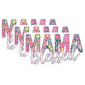 (3 Pack) Mama Blessed Decals - Floral Mama - Mom Life Laptop Decals - 3 Inches On Longest Side - Easy Peel & Apply - Made in USA - 3MCS2693
