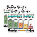 (2 Pack) Lunch Lady Magnets - Battery Life - School Cafeteria Decor - 5" On Longest Side - Sticks to Smooth Flat Surfaces - Made in USA - MAG10784