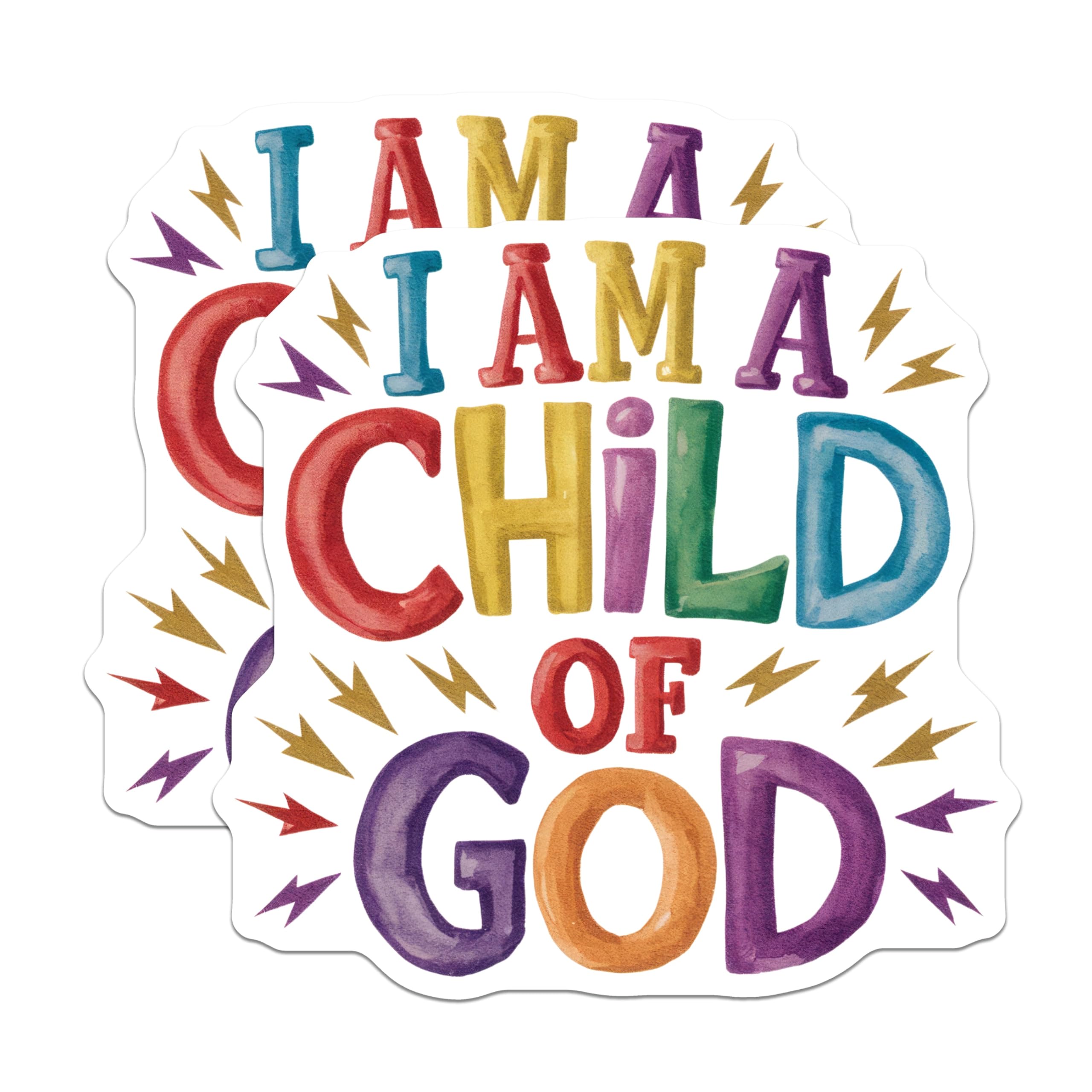(2 Pack) Child of God Magnets - Religious Saying - Inspirational Message Fridge Decor - 5" On Longest Side - Premium Magnet - for Cars, Refrigerators, Toolboxes, Lockers - Made in USA - MAG15704