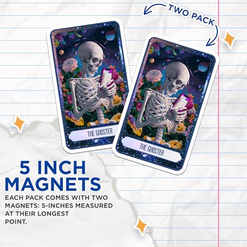 (2 Pack) 5" On Longest Side Magnet - Sticks to Smooth Flat Surfaces - Made in USA - MAG9992