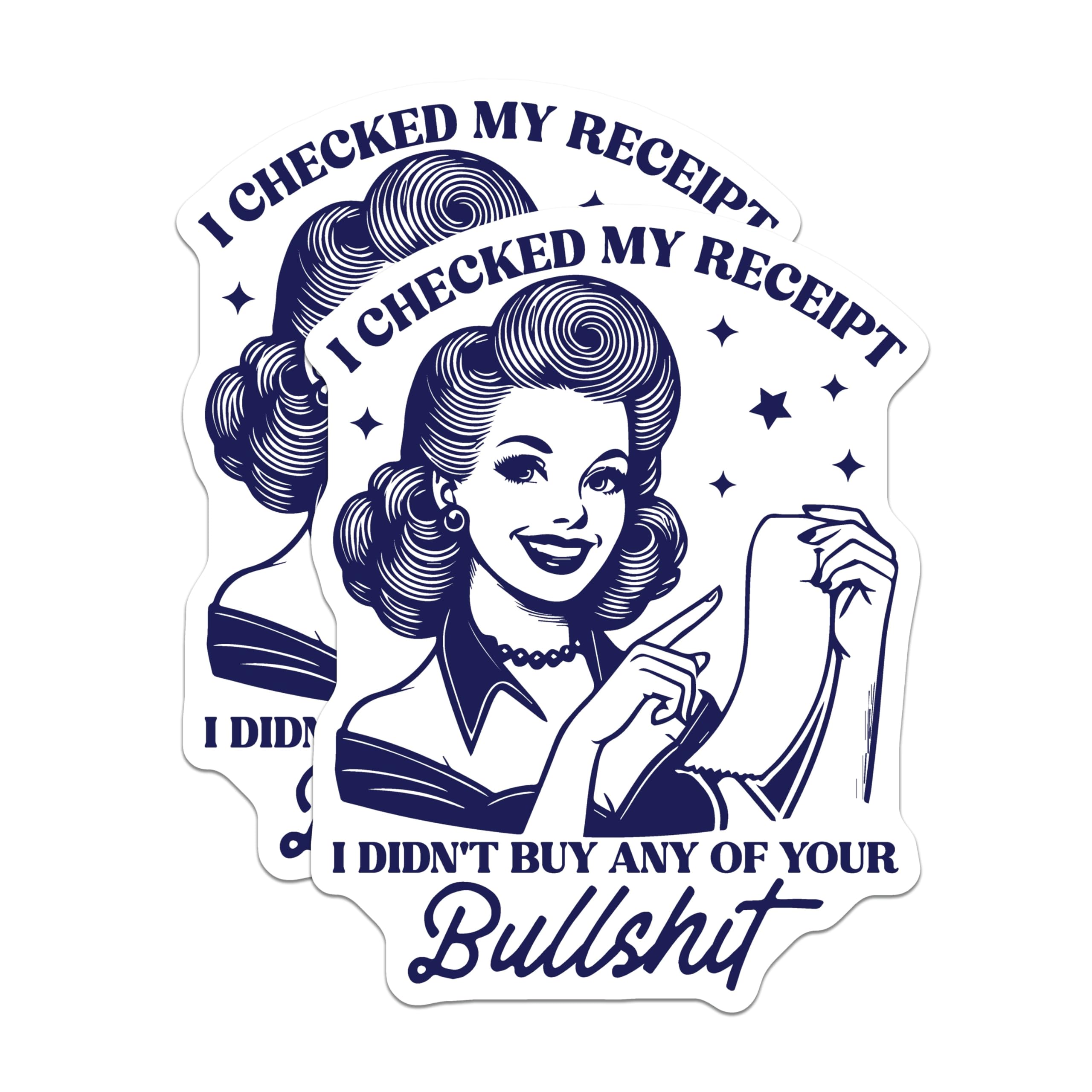 (2 Pack) Sarcastic Woman Magnets - Funny Quote - Retro Pin Up Fridge Magnets - 5" On Longest Side - Premium Magnet - for Cars, Refrigerators, Toolboxes, Lockers - Made in USA - MAG15984