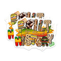 (2 Pack) Black History Magnets - Bold and Colorful - 5" On Longest Side - for Cars, Fridges, Toolboxes - Made in USA - MAG7855