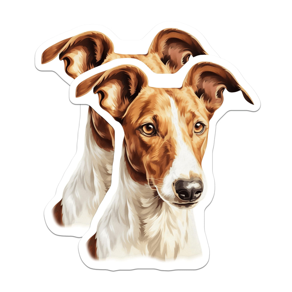 (2 Pack) Jack Russell Terrier Magnets - Dog Lover Decor - Canine Breed Art - Pet Refrigerator Accessory - 5 Inches On Longest Side - Thick Durable Magnet - Made in USA - MAG23364