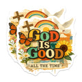 (2 Pack) God is Good All The Time Magnets - Christian Faith Decor - Inspirational Kitchen Fridge Magnets - 5 Inches On Longest Side - Thick Durable Magnet - Made in USA - MAG20252