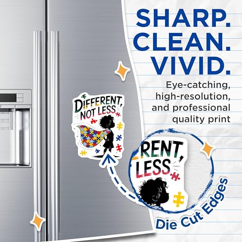 (2 Pack) Autism Awareness Magnet - 5" On Longest Side - Sticks to Smooth Flat Surfaces - Made in USA - MAG10053