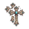 (2 Pack) Religious Cross Stickers - 5" On Longest Side - Sticks to Smooth Flat Surfaces - Made in USA - BMCS8733 - BMCS8733