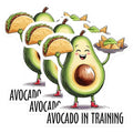 (3 Pack) Avocado Decals - Foodie Decal - Laptop Decals - 3 Inches On Longest Side - Easy Peel & Apply - Made in USA - 3MCS7153