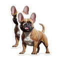 (2 Pack) French Bulldog Magnets - Cute Frenchie Dog Lover Home Decor - Pet Parent Fridge Art - 5 Inches On Longest Side - Thick Durable Magnet - Made in USA - MAG27890