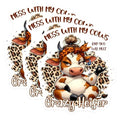 (3 Pack) Funny Cow Decals - Crazy Heifer - Farm Animal Laptop Decal - 3 Inches On Longest Side - Easy Peel & Apply - Made in USA - 3MCS2550