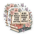 (2 Pack) Book Lover Quote Magnets - Sarcastic Reader Decor - Literary Humor Fridge Magnet - Cozy Bookworm - Introvert Aesthetic - 5" - Durable Magnet - Made in USA - MAG37983