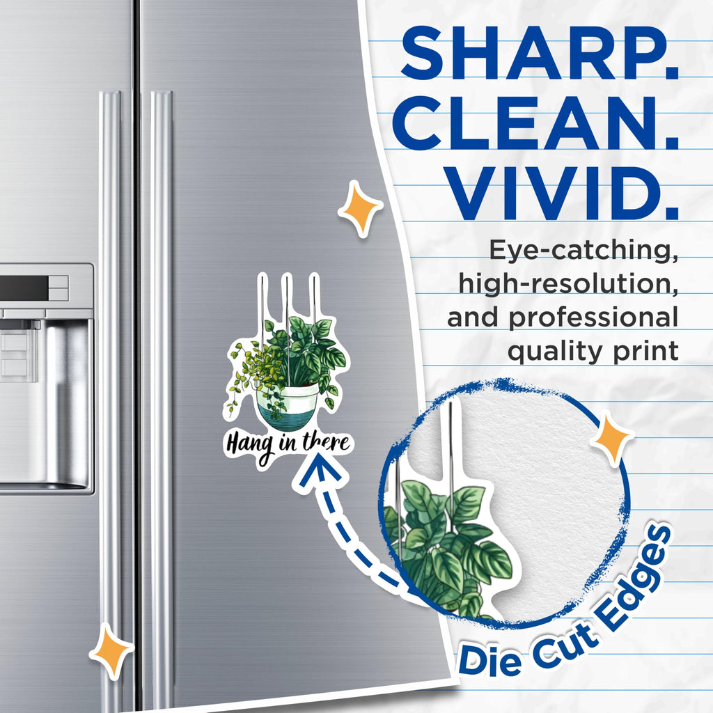 (2 Pack) Hang in There Plant Magnets - Plant Mama Gardener - Love to Garden - 5 Inches On Longest Side - Premium Magnet - for Cars, Refrigerators, Toolboxes - Made in USA - MAG2141