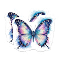 (2 Pack) Galaxy Butterfly Magnets - Watercolor Celestial Decor - Whimsical Aesthetic Fridge Locker - 5 Inches On Longest Side - Thick Durable Magnet - Made in USA - MAG36519