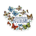 (2 Pack) Registered Nurse Magnets Magnets - 5" On Longest Side - Made in USA - Sticks to Refrigerators & Metal Surfaces - MAG9169