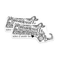 (2 Pack) Massachusetts Home is Where The Heart is Magnets Magnets - State Souvenir - Floral Design - 5" On Longest Side - Made in USA - Sticks to Refrigerators & Metal Surfaces - MAG9069