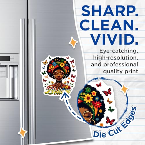 (2 Pack) Believe Magnets - 5" On Longest Side - for Cars, Fridges, Toolboxes - Made in USA - MAG7369