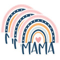(3 Pack) Mama Rainbow Decals - Boho Mom Decal - Mothers Day Stickers - 3 Inches On Longest Side - Easy Peel & Apply - Made in USA - 3MCS1429