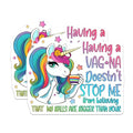 (2 Pack) Unicorn Quote Magnets - 5" On Longest Side - for Cars, Fridges, Toolboxes - Made in USA - MAG7805