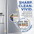 (2 Pack) Love Like Jesus Magnets - Inspirational Quote - Religious Home Decor - 5" On Longest Side - for Cars, Fridges, Toolboxes - Made in USA - MAG5644