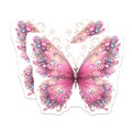 (2 Pack) Pink Butterfly Magnets - Sparkly Fairycore Decor - Whimsical Fridge Locker Magnets - 5 Inches On Longest Side - Thick Durable Magnet - Made in USA - MAG38637