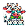 (2 Pack) Funny Cow Magnets - Not in The Mood - Kitchen Refrigerator Decor - 5" On Longest Side - Premium Magnet - for Cars, Refrigerators, Toolboxes, Lockers - Made in USA - MAG14793