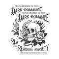 (2 Pack) Dark Romance Reader Magnets - Skull Snake Floral Aesthetic - Bookworm Society Fan Art - 5 Inches On Longest Side - Thick Durable Magnet - Made in USA - MAG22959