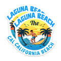 (2 Pack) Laguna Beach Magnets - Surfing Art - California Beach Souvenir - 5" On Longest Side - Premium Magnet - for Cars, Refrigerators, Toolboxes, Lockers - Made in USA - MAG17298