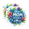 (2 Pack) Best Mom Ever Stickers - Gift for Mom - 5" On Longest Side - Sticks to Smooth Flat Surfaces - Made in USA - BMCS8614 - BMCS8614
