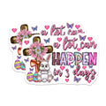 (2 Pack) Easter Cross Magnets - Christian Faith Spring Decor - Inspirational Bunny Refrigerator Magnets - 5 Inches On Longest Side - Thick Durable Magnet - Made in USA - MAG28987