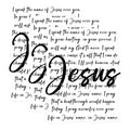 (3 Pack) Jesus Name Decals - Christian Quotes - Religious Laptop Decals - 3 Inches On Longest Side - Easy Peel & Apply - Made in USA - 3MCS1863